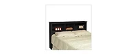Storage Headboard for Bed with Shelves – Organizer Headboard for Bedroom with Built-In Display and Storage Compartments