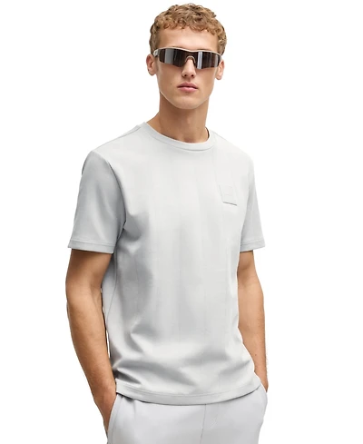 Boss by Hugo Boss Men's Drop-Stitch Detail Relaxed-Fit T-Shirt