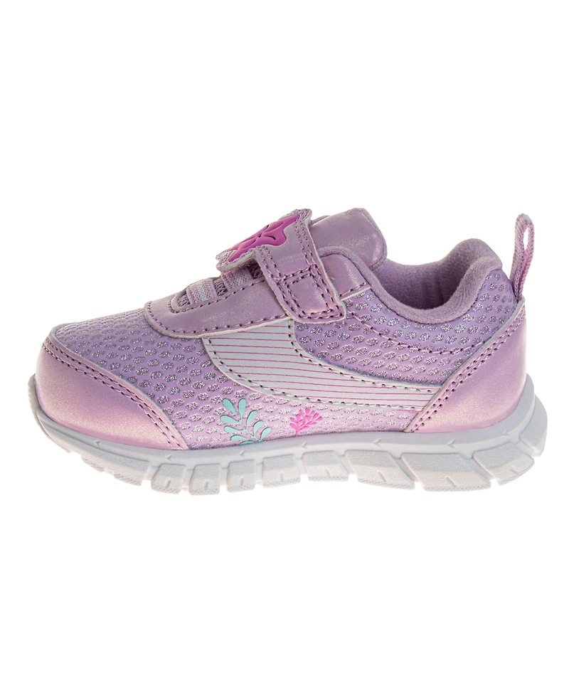 Disney Infant and Toddler Girls the Little Mermaid Hook Loop Sneakers