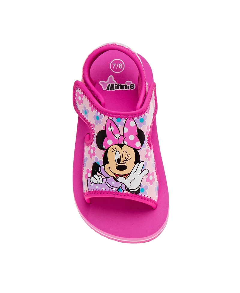Disney Toddler Girls Minnie Mouse Hook and Loop Sandals