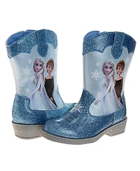 Disney Toddler and Little Girls Frozen Anna Elsa Western Cowgirl Boots