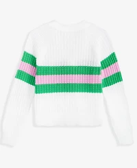 Epic Threads Little & Big Girls Sporty Stripe Cardigan, Exclusively at Macy's