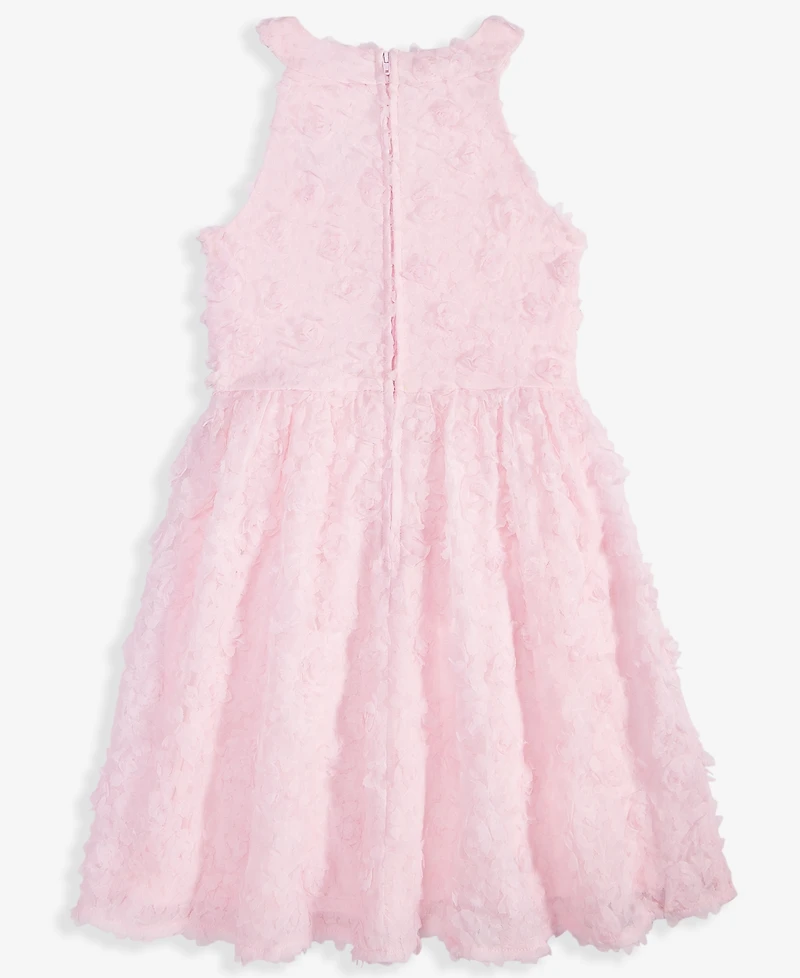 Rare Editions Big Girls Halter Micro Soutache Social Dress