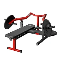 Mikolo Chest Press Machine, 1050LBS Bench Press Machine with Independent Converging Arms, Adjustable Flat Incline Bench for Chest, Ab Workouts, Should