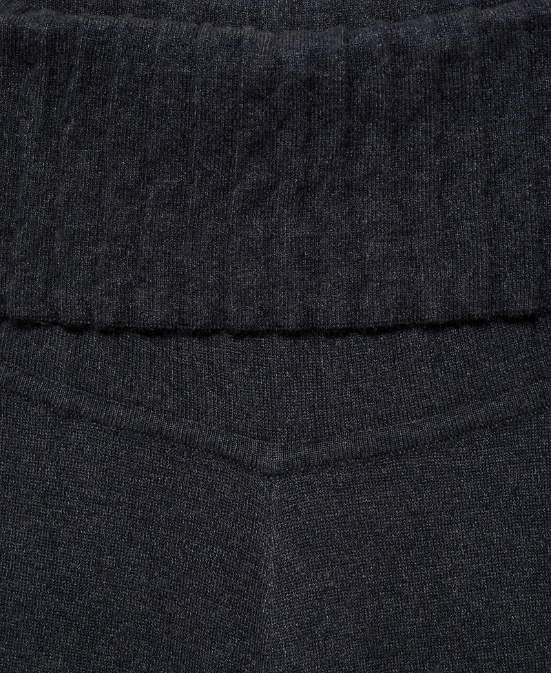 Mango Women's Knitted Wide Leg Pants