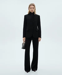 Mango Women's Wide Leg Suit Pants