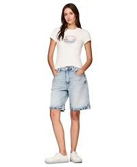 Tommy Jeans Women's Cotton Slim Fit Tropics Graphic Tee