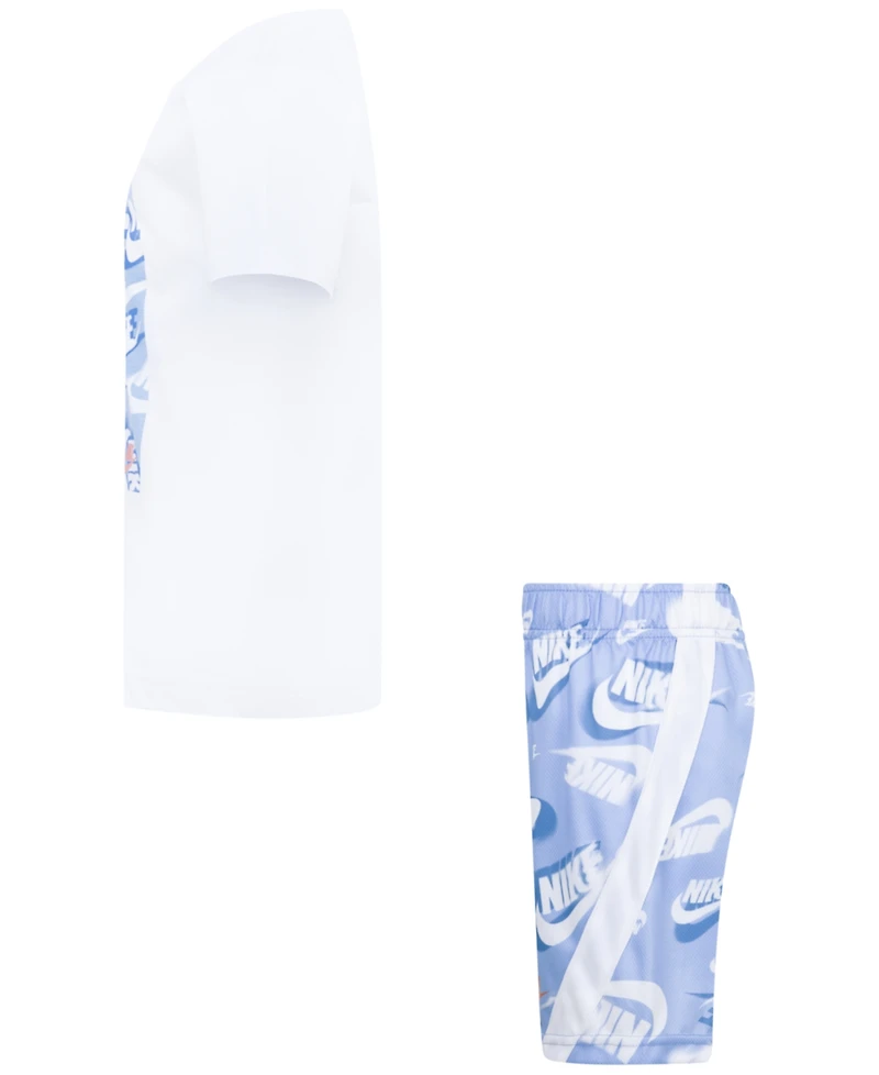 Nike Sportswear Little Boys 2-Piece T-Shirt & Mesh Shorts Set