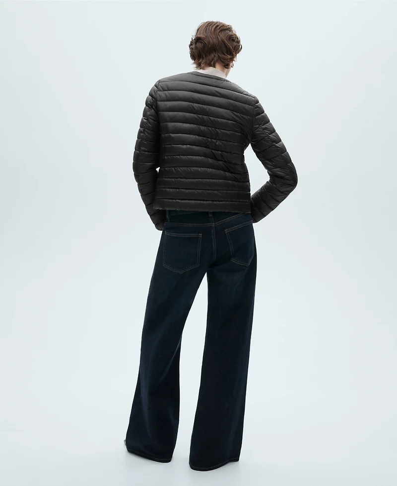 Mango Women's Pocket Quilted Jacket