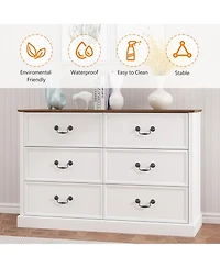 gaomon Dresser for Bedroom with 6 Drawers