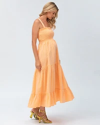Pietro Brunelli Maternity Smock Tiered Maxi Dress Holly