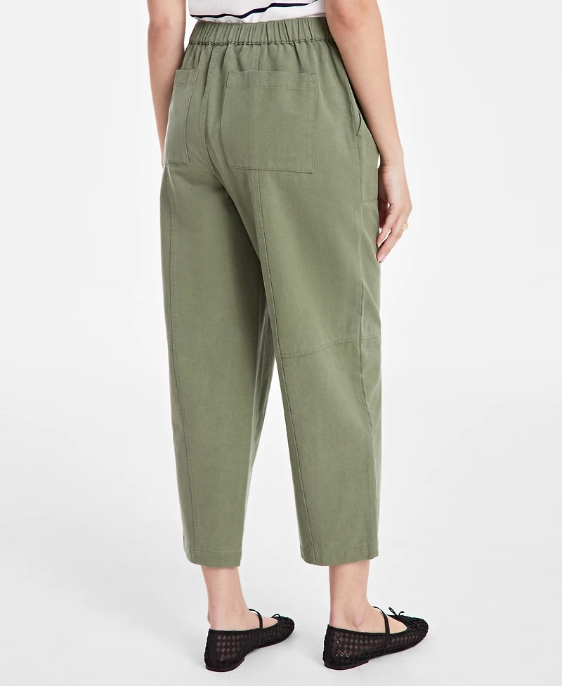 On 34th Women's Pull-On Utility Barrel Pants, Exclusively at Macy's