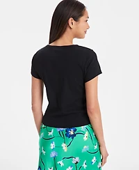 On 34th Women's Short-Sleeve Crewneck Baby Tee, Exclusively at Macy's