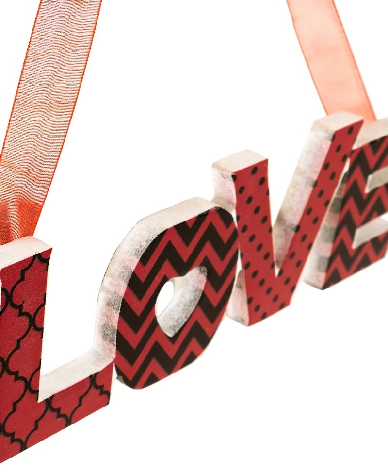 Northlight Wooden "Love" and "Xoxo" Valentine's Day Wall Decorations, 8"