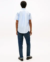Tommy Hilfiger Men's Short Sleeve Flex Poplin Regular Fit Shirt