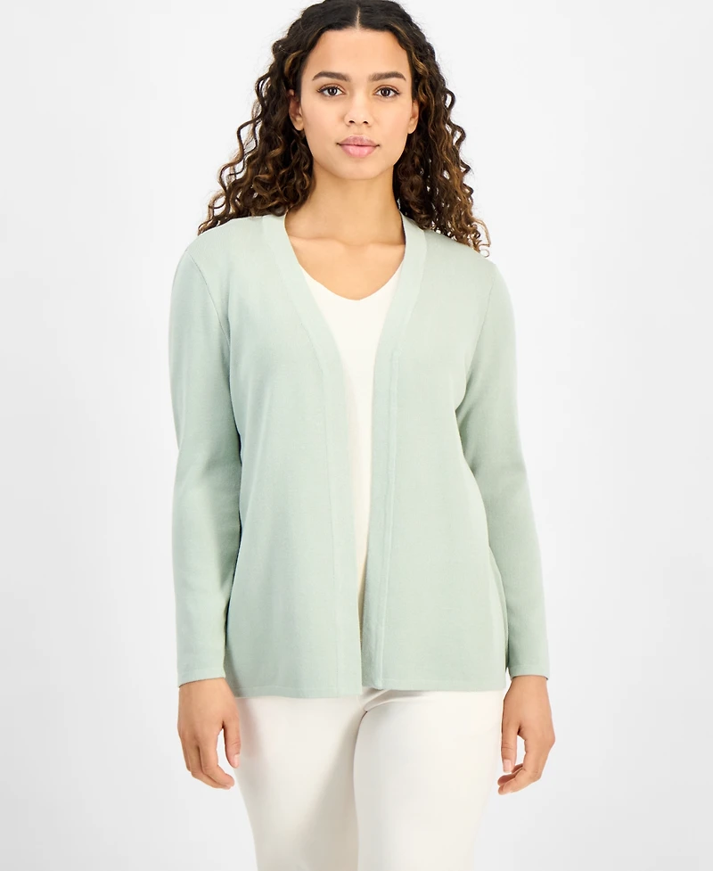 Ak Anne Klein Women's Newport Kissing Front Cardigan
