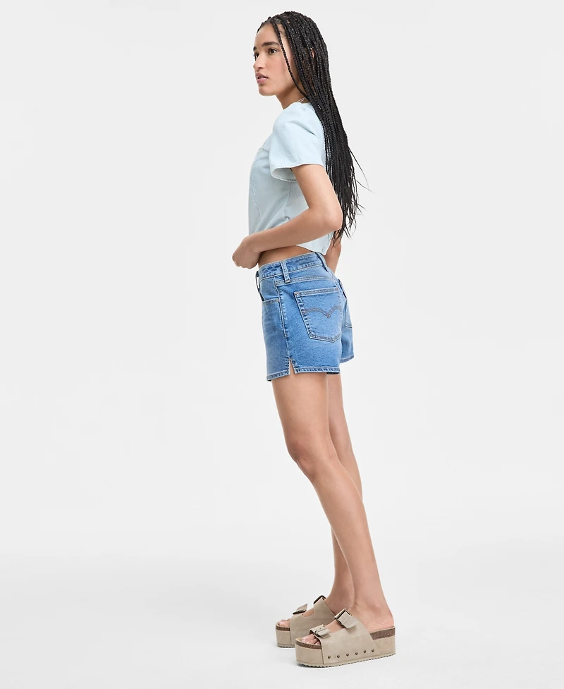 Levi's Women's Mid-Rise A-Line Denim Shorts