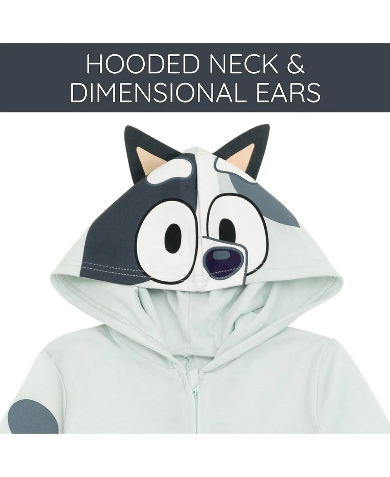 Bluey Little Boys Zip Up Cosplay Coverall