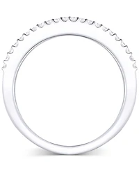 Emerald (1 ct. t.w.) & Diamond (1/3 Channel Set Band 14k Gold (Also available Ruby Sapphire)