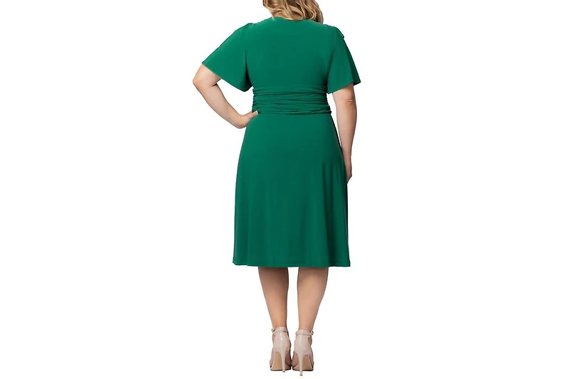 Kiyonna Plus Jemma Ruched Tie Dress