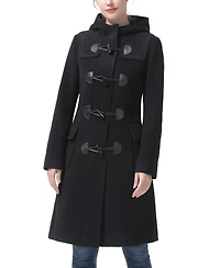 kimi + kai Women's Avani Wool Blend Hooded Toggle Coat