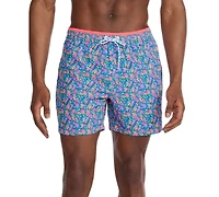 Chubbies Men's Sea-Life Graphic Lined 5.5" Swim Trunks