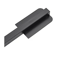 Parasol Base Foldable for 1.5"/1.9" Pole Glossy Black Steel