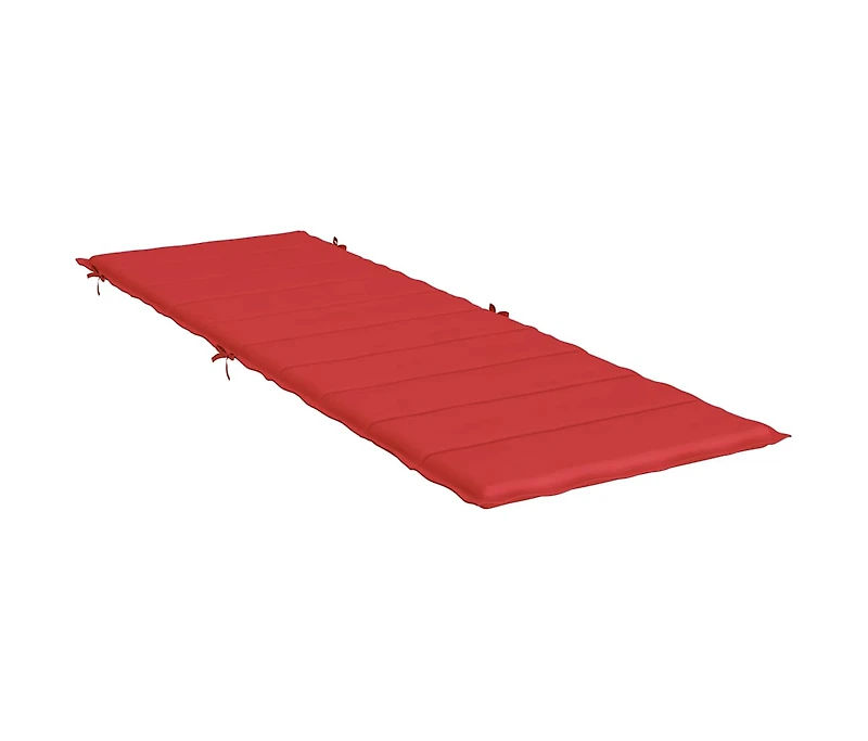 vidaXL Sun Lounger Cushion Red 73.2"x22.8"x1.2" Oxford Fabric