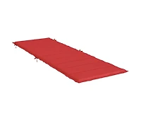 vidaXL Sun Lounger Cushion Red 73.2"x22.8"x1.2" Oxford Fabric