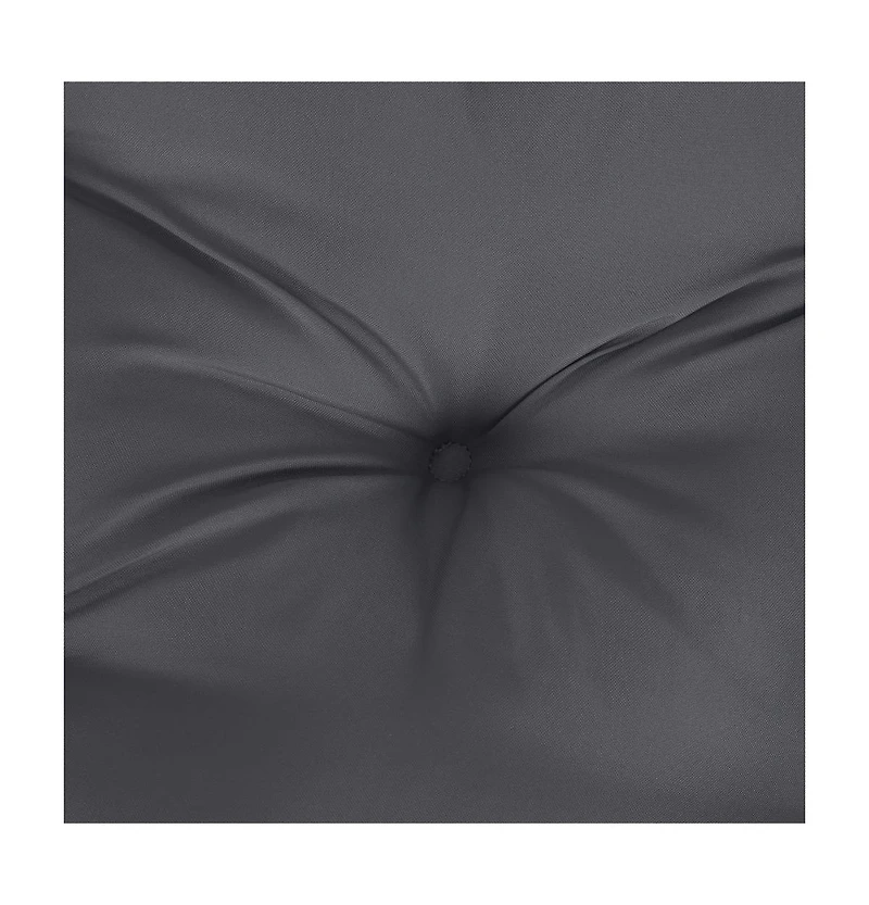 vidaXL Garden Highback Chair Cushions 4 pcs Anthracite 47.2"x19.7"x2.8" Fabric