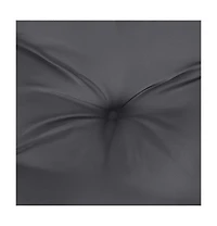 vidaXL Garden Highback Chair Cushions 4 pcs Anthracite 47.2"x19.7"x2.8" Fabric