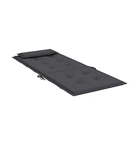 Highback Chair Cushions 4 pcs Anthracite Oxford Fabric