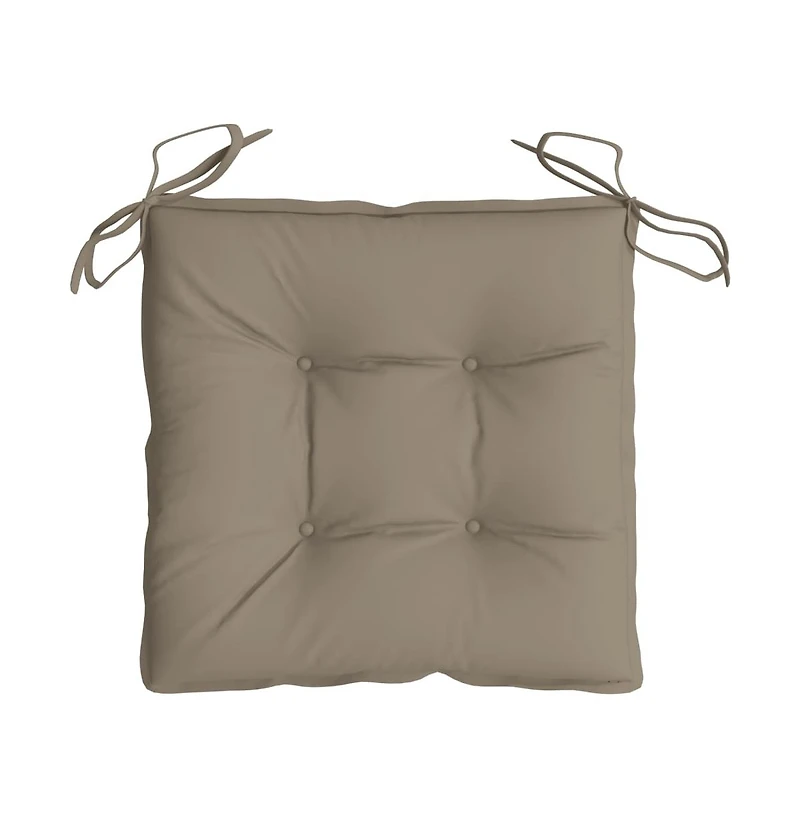 Chair Cushions 4 pcs Taupe 19.7"x19.7"x2.8" Oxford Fabric