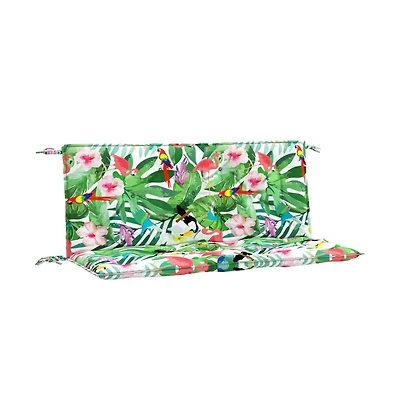 Garden Bench Cushions 2pcs Multicolor 47.2"x19.7"x2.8" Fabric
