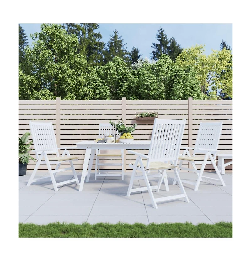 vidaXL Garden Chair Cushions 4 pcs 19.7"x19.7"x1.2" Oxford Fabric