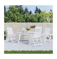 vidaXL Garden Chair Cushions 4 pcs 19.7"x19.7"x1.2" Oxford Fabric