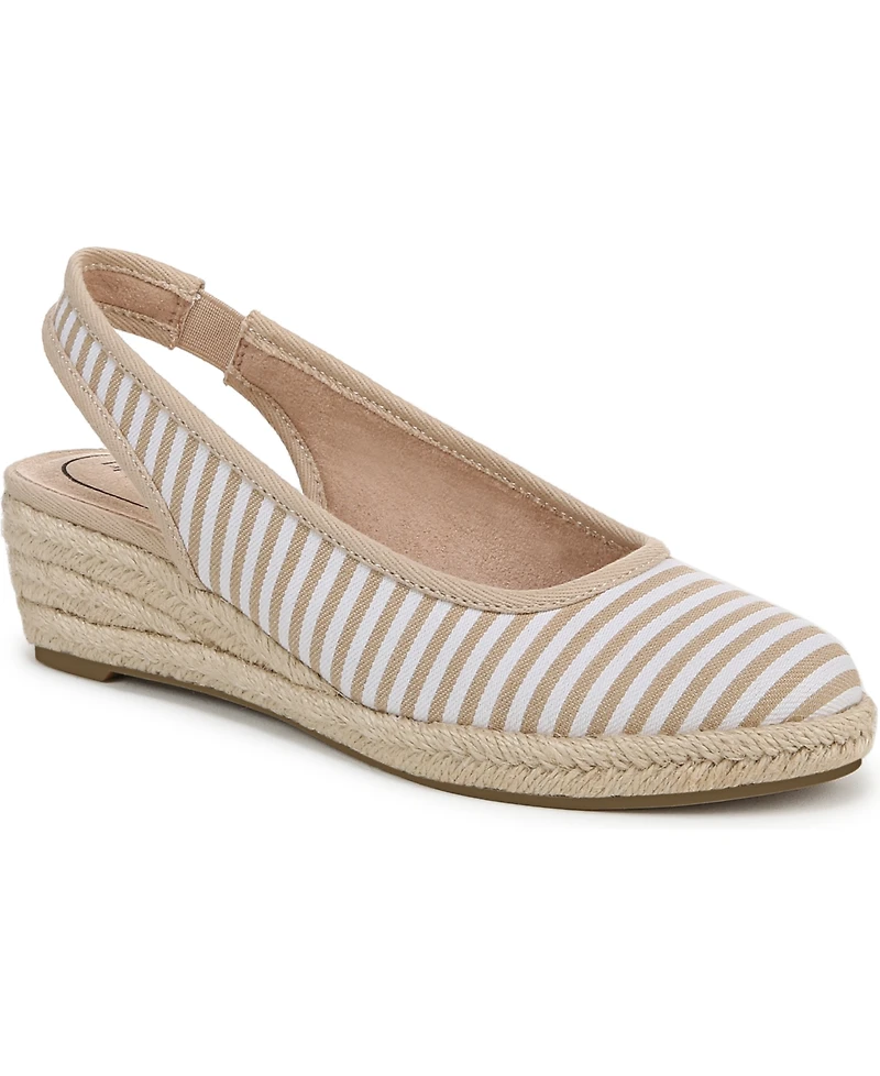 LifeStride Women's Kayden Slingback Wedge Espadrilles