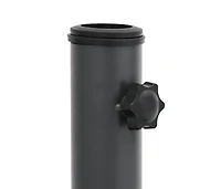 vidaXL Umbrella Base Dark Grey Steel, Iron Medium Heavy Weight Endurance