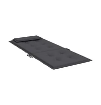 vidaXL Highback Chair Cushions 2 pcs Anthracite Oxford Fabric