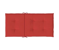 Garden Lowback Chair Cushions 4 pcs Red 39.4"x19.7"x1.2" Oxford Fabric
