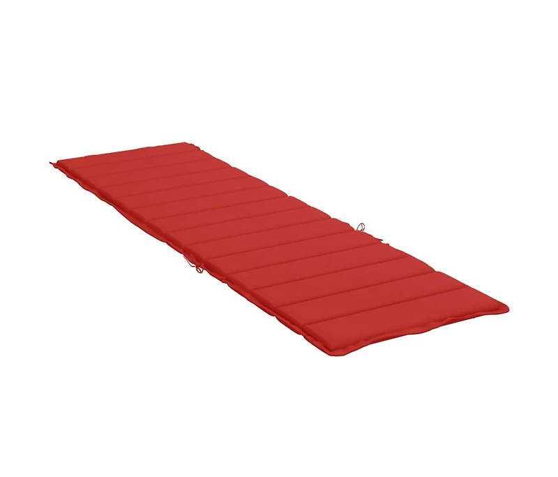 vidaXL Sun Lounger Cushion Red 78.7"x27.6"x1.2" Oxford Fabric
