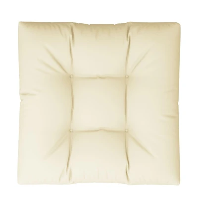 vidaXL Pallet Cushion Cream 31.5"x31.5"x4.7" Fabric