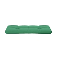 vidaXL Pallet Cushion Green 47.2"x15.7"x4.7" Fabric