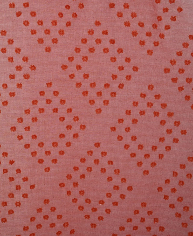 Superior Poppy Floral Textured Sheer Window Curtain Panel Set with Grommet Header, 52X96