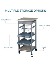 Kitchen Sideboard, Storage Cabinet, and Coffee Bar Cabinet with Shelves Ample