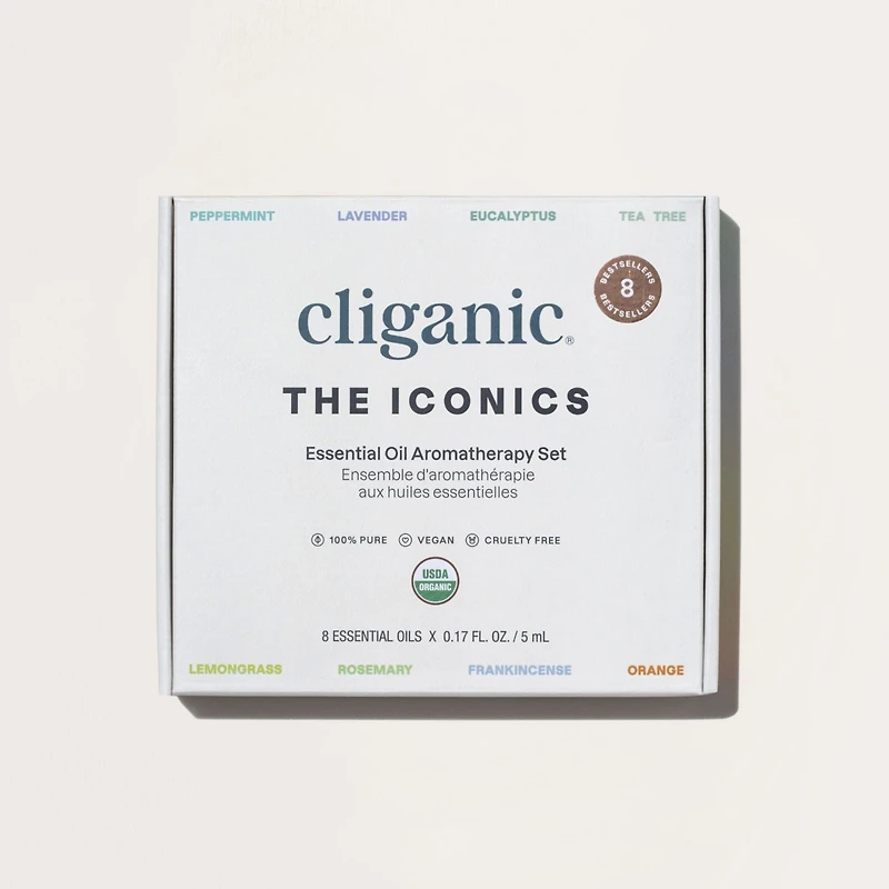 Organic Aromatherapy Set (Top 8 Essential Oils)