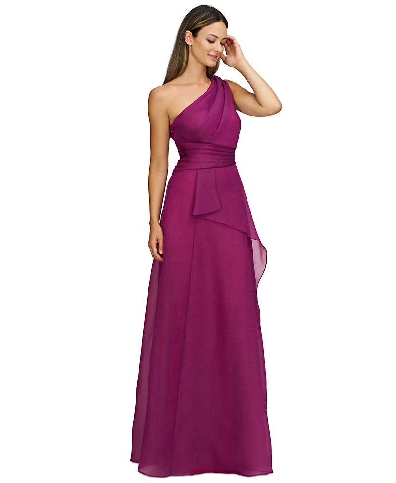 Js Collections Women's Seraphina Organza One-Shoulder Evening Gown