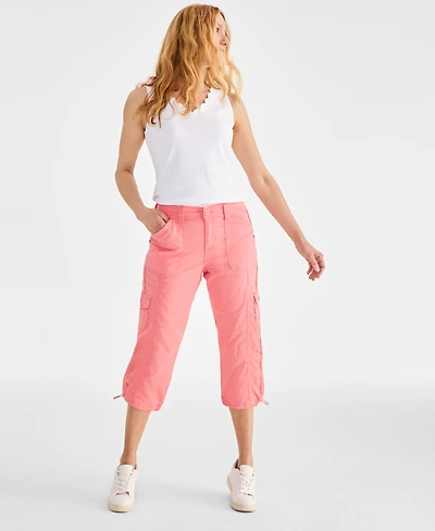 Style & Co Women's Mid-Rise Cargo Capri Pants, Exclusively at Macy's