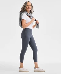 Style & Co Women's High Rise Cropped Pull-On Leggings, Created for Macy's