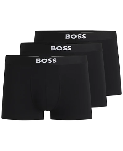Boss by Hugo Boss Men's 3-Pack Icon Logo Trunks